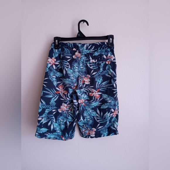 Old Navy Boys Swim Trunks Board Shorts swimsuit floral waves‎  size12 cotton - Picture 10 of 16